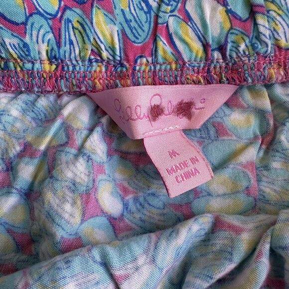Lilly Pulitzer Ricky Multi Clam Jam Tiered Pull On Mini Skirt MEDIUM - Picture 4 of 6